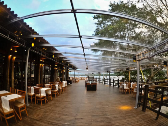 Restaurant's outdoor area